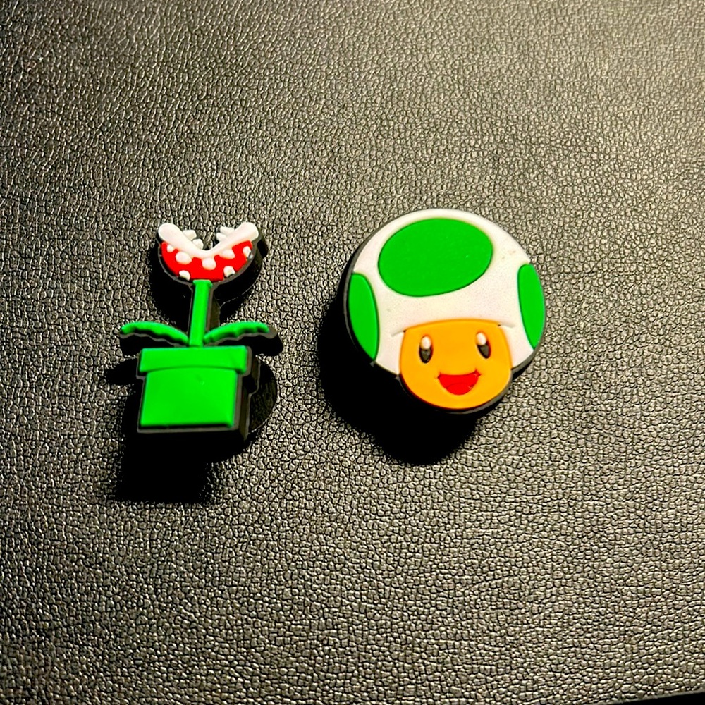 NWOT Super Mario Shoe Charms